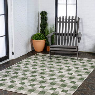Darcy Traditional Geometric Bold Gingham Area Rug